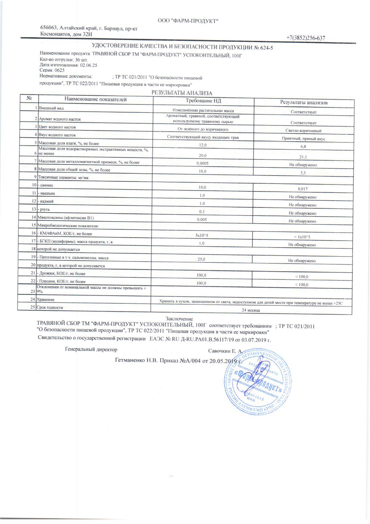 Паспорт №062025